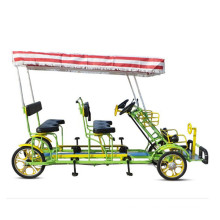 Tourist Sightseeing bike carbon /3 person Christmas tandem bike for sightseeing on road hot selling